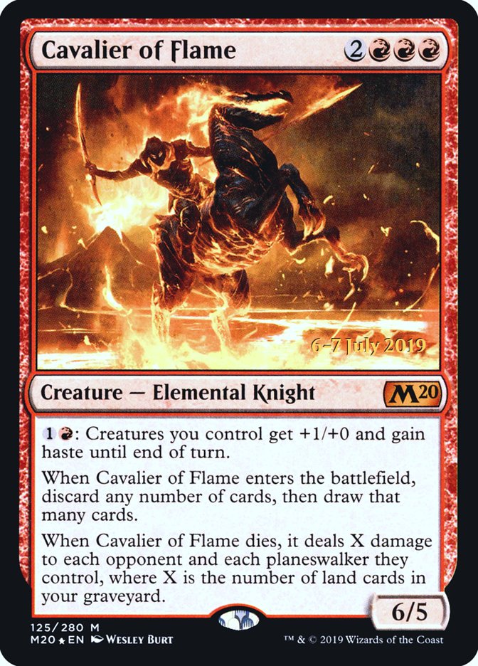 Cavalier of Flame [Core Set 2020 Prerelease Promos] | Exor Games Truro