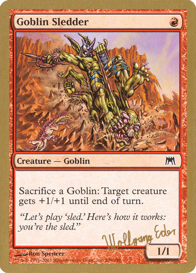 Goblin Sledder (Wolfgang Eder) [World Championship Decks 2003] | Exor Games Truro