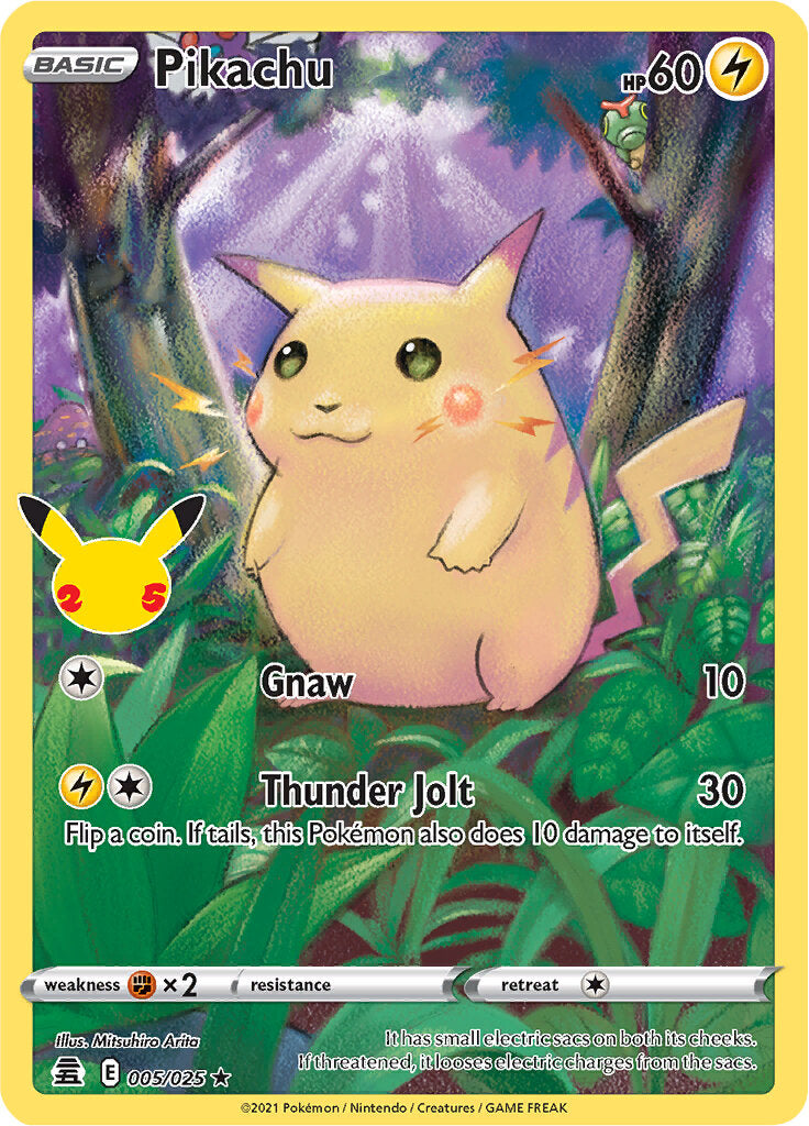 Pikachu (005/025) [Celebrations: 25th Anniversary] | Exor Games Truro