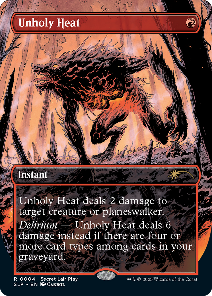 Unholy Heat (Borderless) [Secret Lair Showdown] | Exor Games Truro