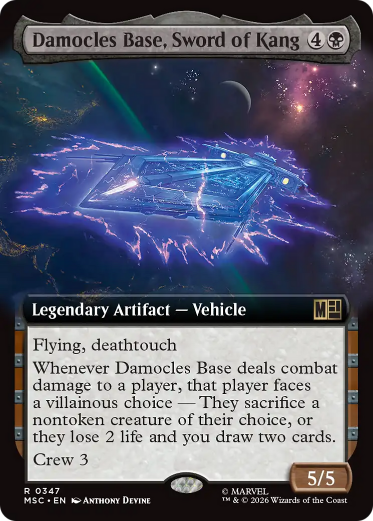 Damocles Base, Sword of Kang (Extended Art) [Marvel Super Heroes Commander] | Exor Games Truro