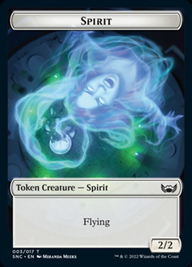 Devil // Spirit Double-Sided Token [Streets of New Capenna Tokens] | Exor Games Truro