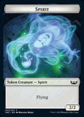 Fish // Spirit Double-Sided Token [Streets of New Capenna Tokens] | Exor Games Truro