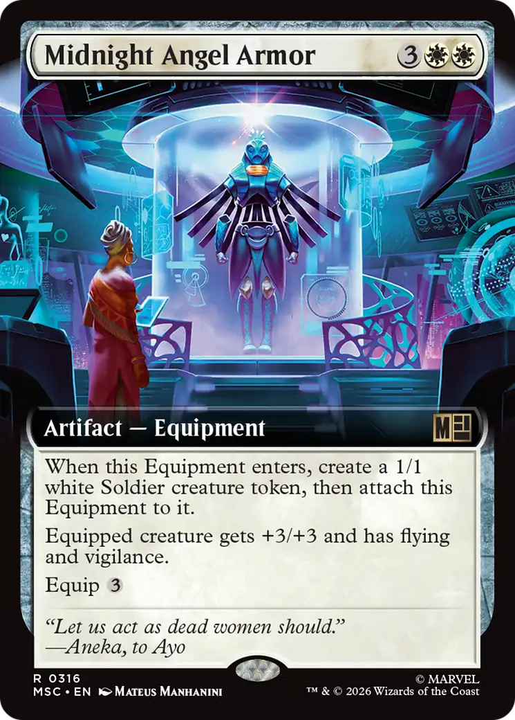 Midnight Angel Armor (Extended Art) [Marvel Super Heroes Commander] | Exor Games Truro