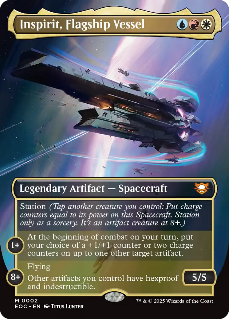 Inspirit, Flagship Vessel (Borderless) [Edge of Eternities Commander] | Exor Games Truro
