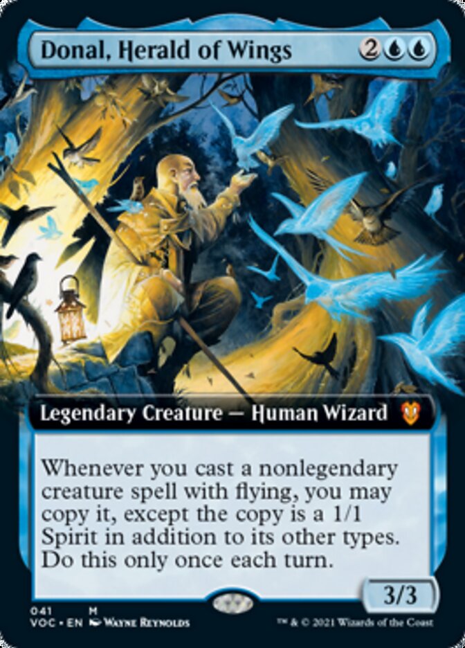 Donal, Herald of Wings (Extended Art) [Innistrad: Crimson Vow Commander] | Exor Games Truro