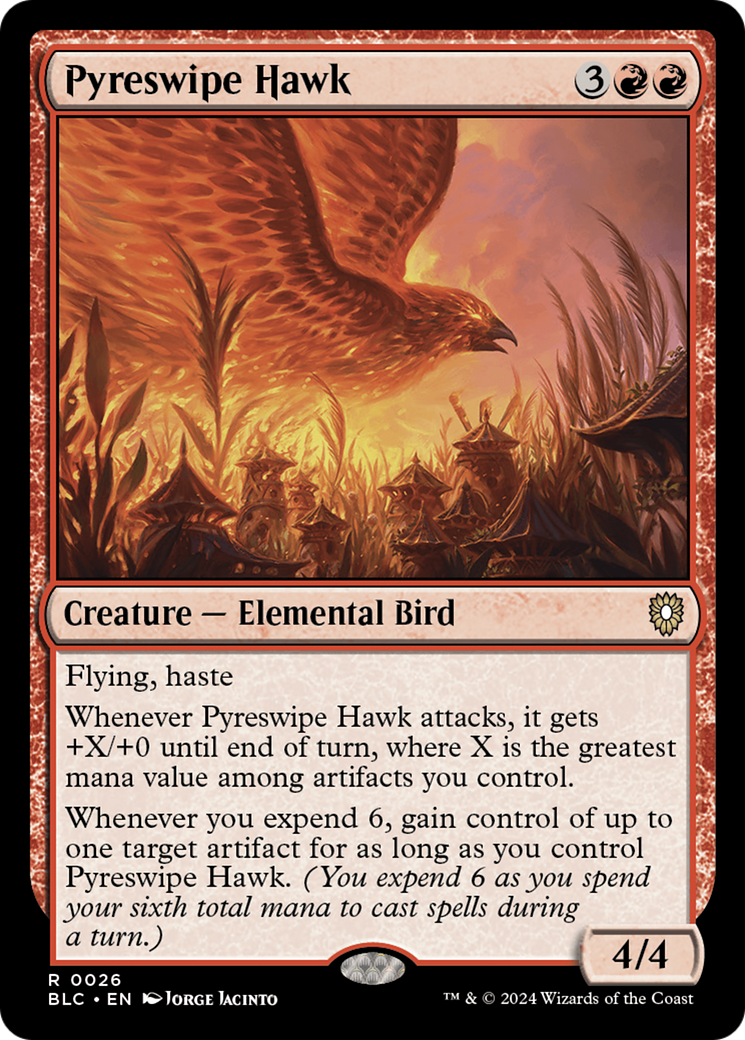 Pyreswipe Hawk [Bloomburrow Commander] | Exor Games Truro