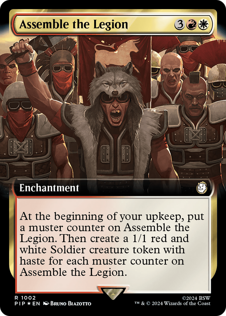 Assemble the Legion (Extended Art) (Surge Foil) [Fallout] | Exor Games Truro