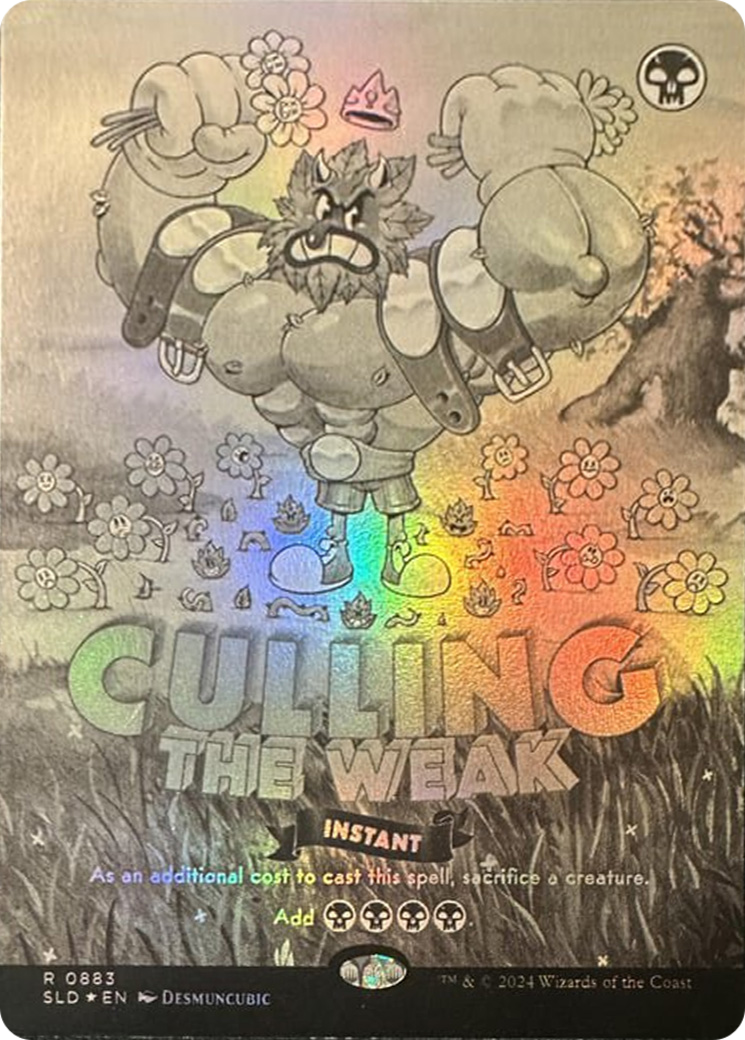 Culling the Weak (Black & White Foil) [Secret Lair Drop Series] | Exor Games Truro