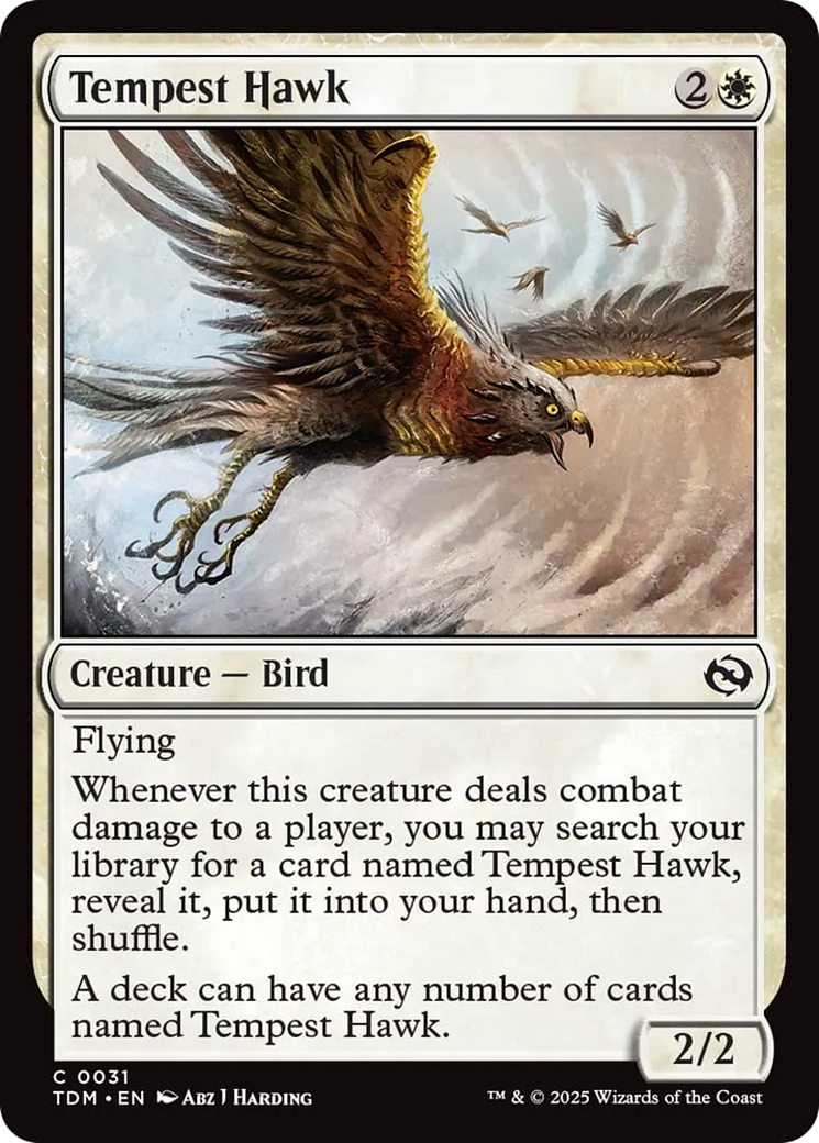 Tempest Hawk [Tarkir: Dragonstorm] | Exor Games Truro