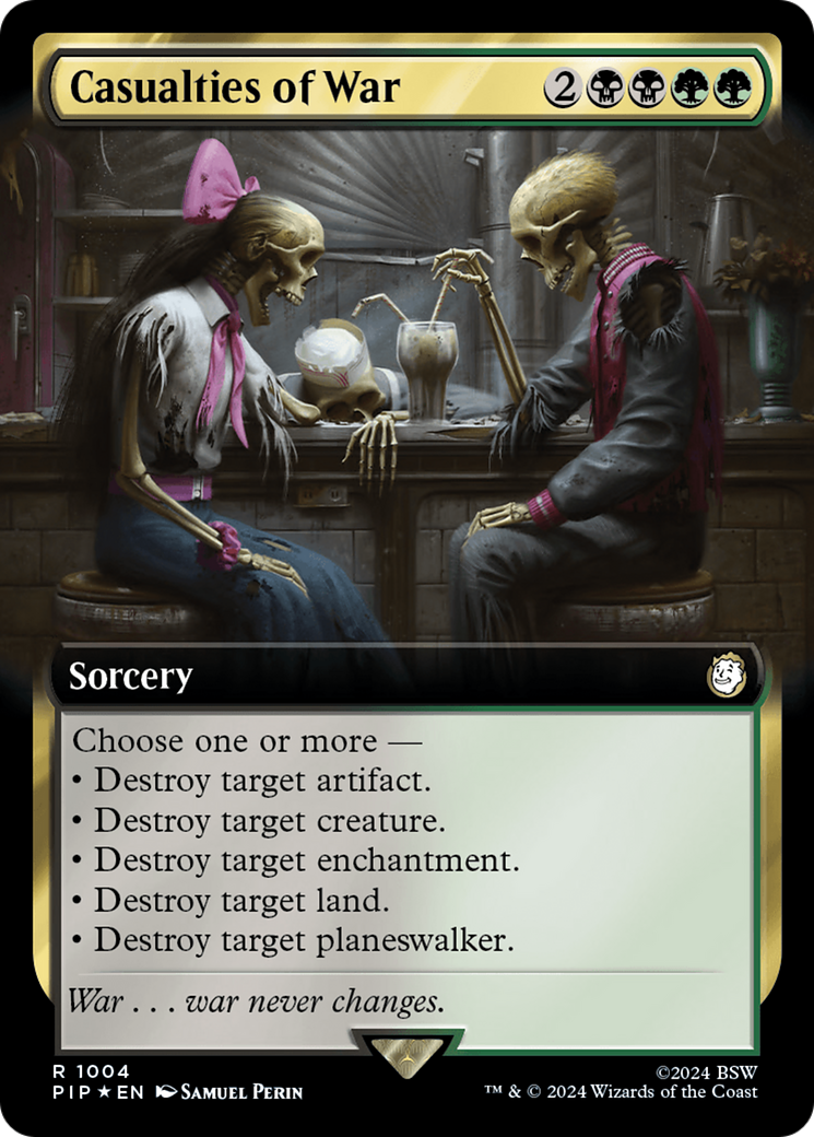 Casualties of War (Extended Art) (Surge Foil) [Fallout] | Exor Games Truro