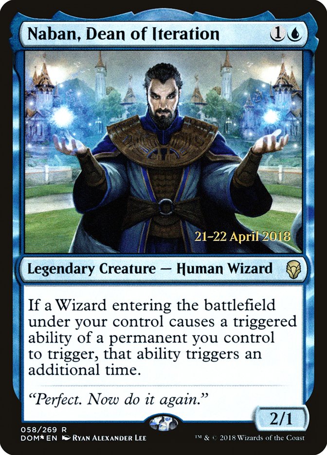 Naban, Dean of Iteration [Dominaria Prerelease Promos] | Exor Games Truro