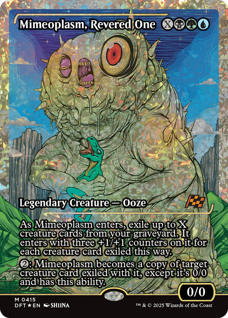 Mimeoplasm, Revered One (Showcase) (Fracture Foil) [Aetherdrift] | Exor Games Truro
