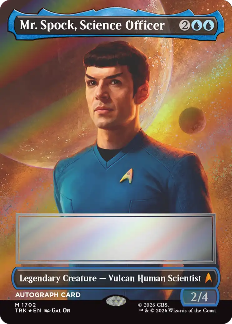 Mr. Spock, Science Officer (Borderless) (Signed) [Star Trek] | Exor Games Truro