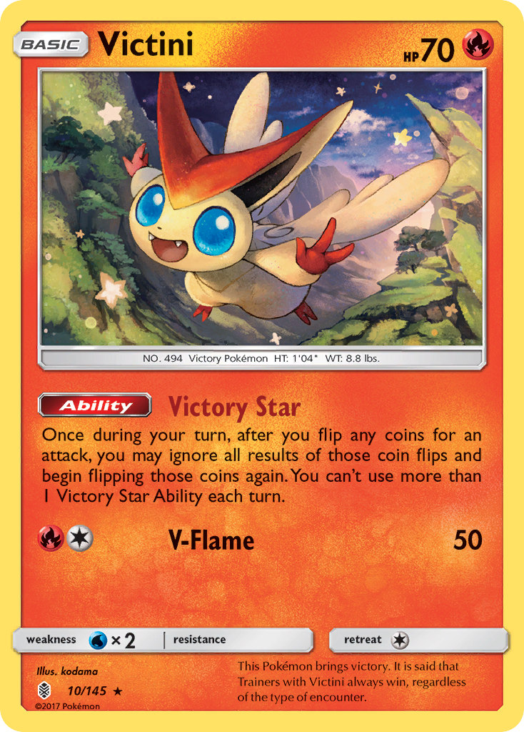 Victini (10/145) [Sun & Moon: Guardians Rising] | Exor Games Truro