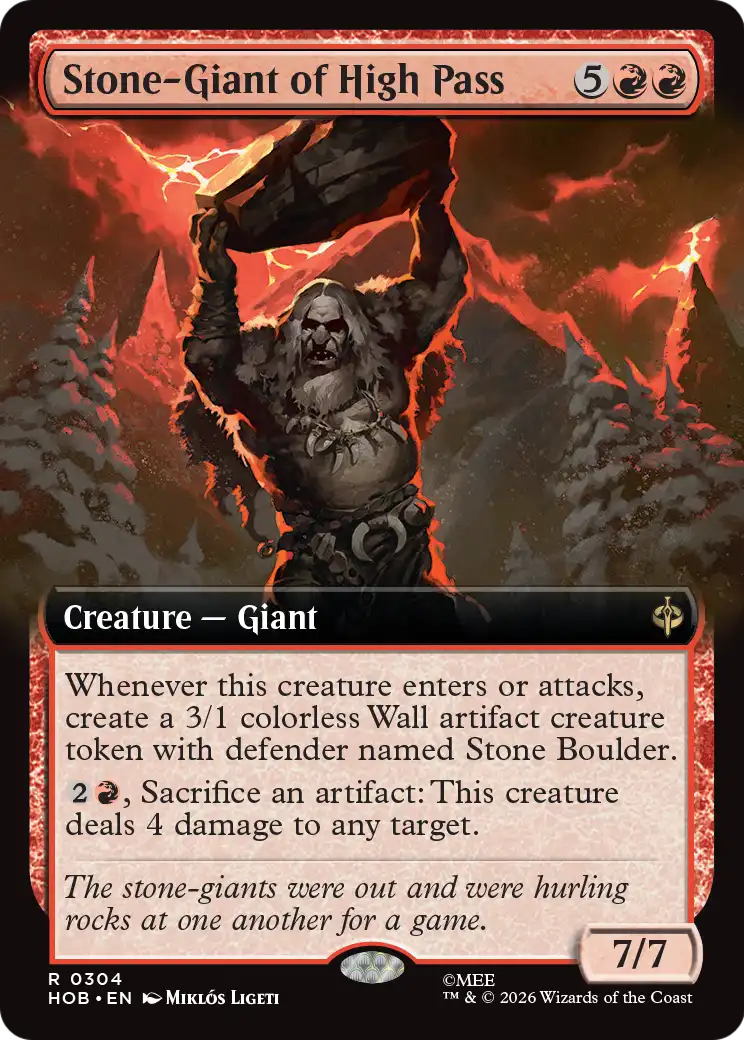 Stone-Giant of High Pass (Extended Art) [The Hobbit] | Exor Games Truro