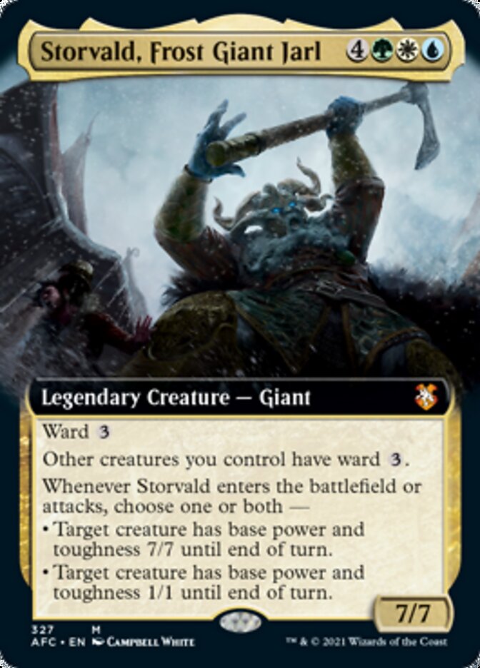 Storvald, Frost Giant Jarl (Extended Art) [Dungeons & Dragons: Adventures in the Forgotten Realms Commander] | Exor Games Truro