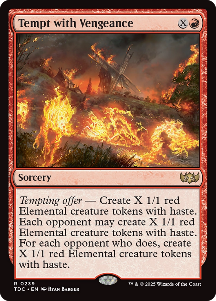 Tempt with Vengeance [Tarkir: Dragonstorm Commander] | Exor Games Truro