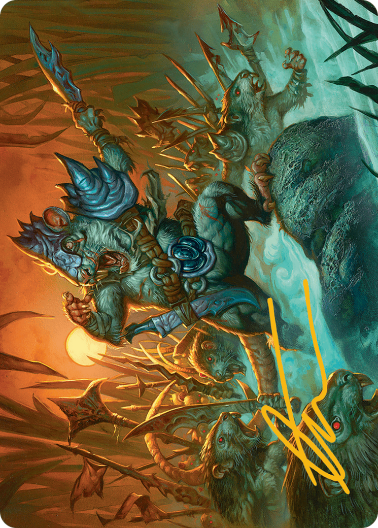 Persistent Marshstalker Art Card (Gold-Stamped Signature) [Bloomburrow Art Series] | Exor Games Truro