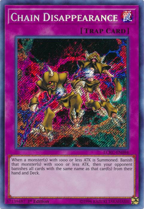 Chain Disappearance [LCKC-EN094] Secret Rare | Exor Games Truro