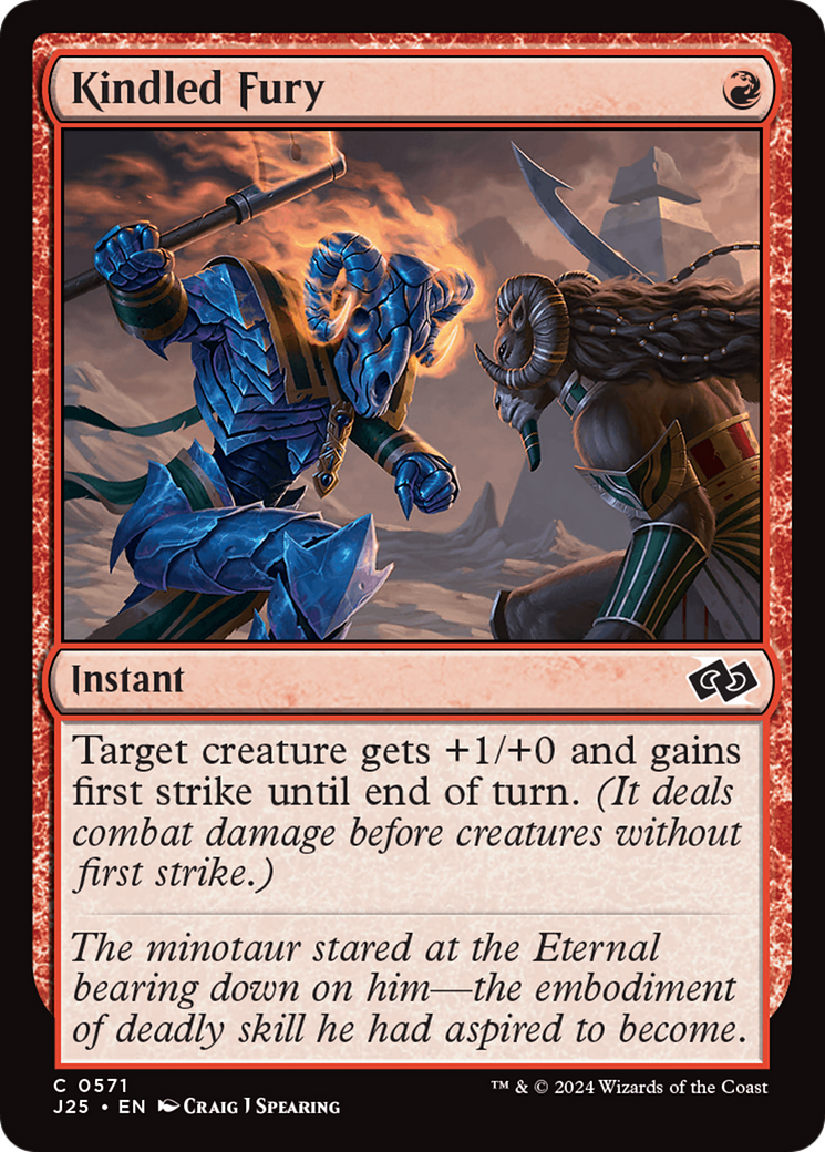 Kindled Fury [Foundations Jumpstart] | Exor Games Truro