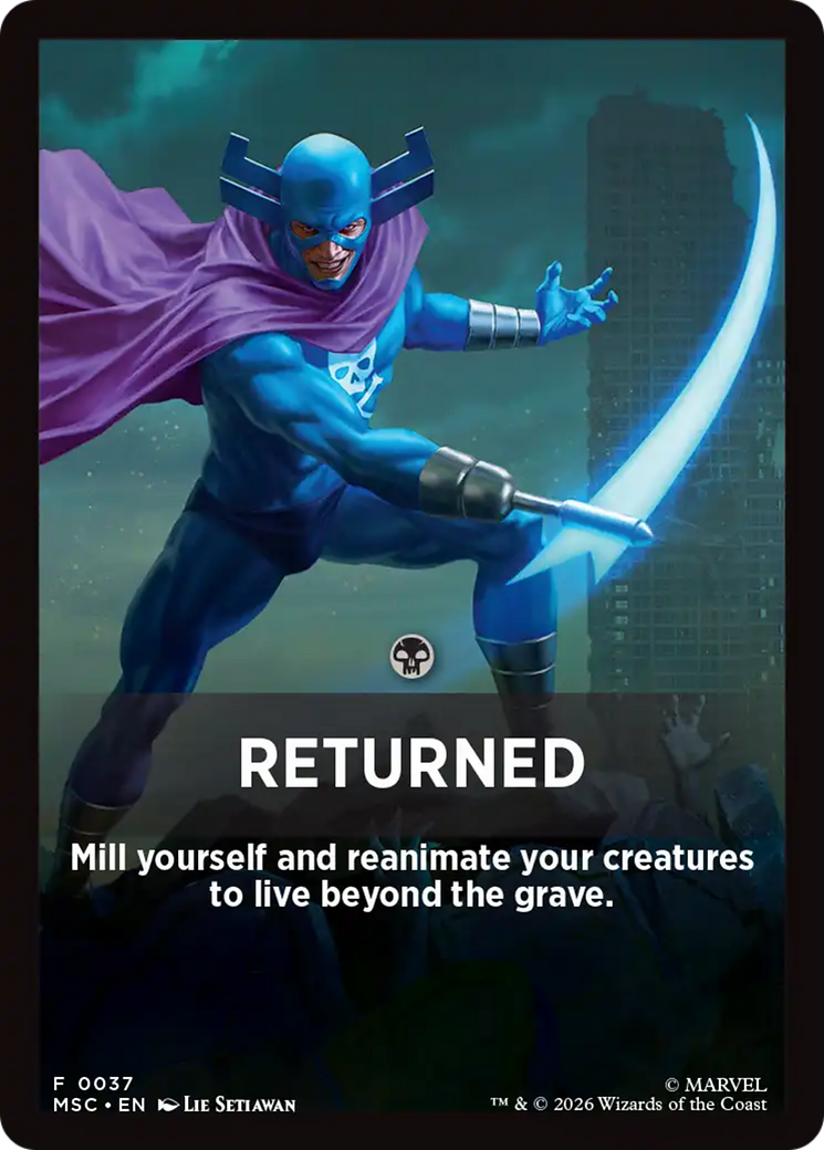 Returned Theme Card [Marvel Super Heroes Commander] | Exor Games Truro