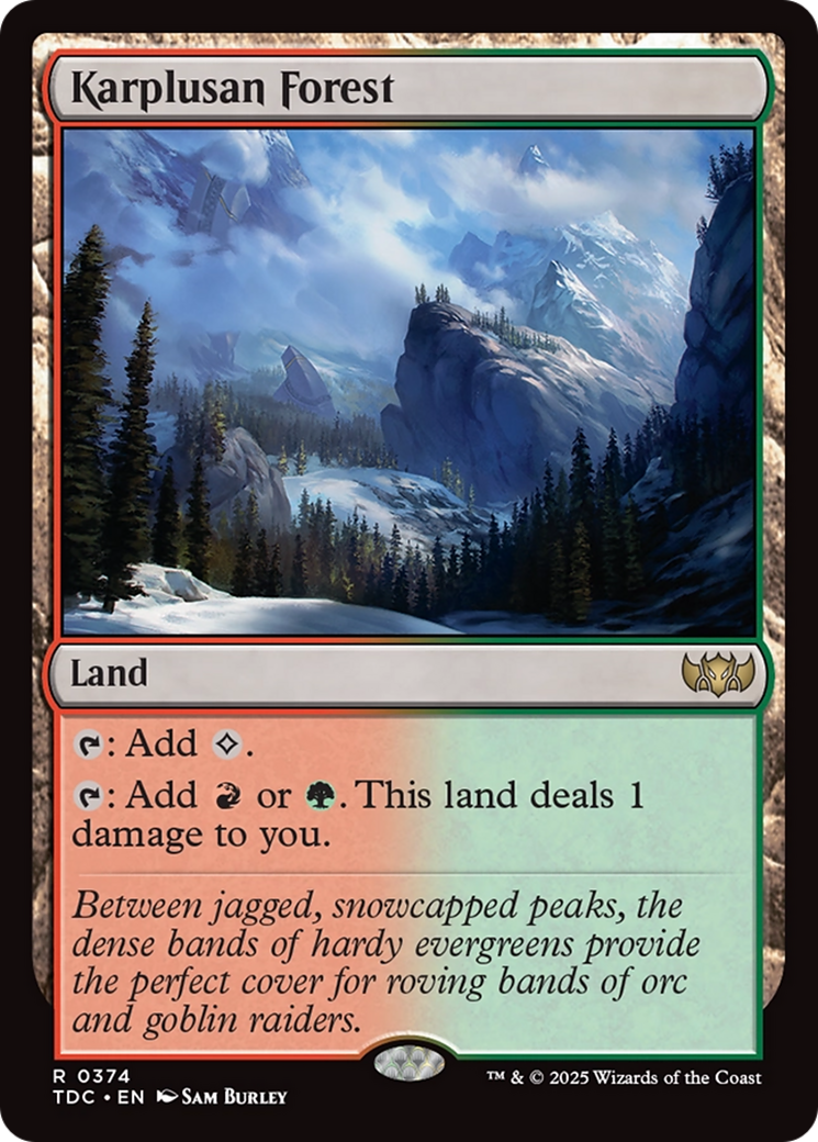 Karplusan Forest [Tarkir: Dragonstorm Commander] | Exor Games Truro
