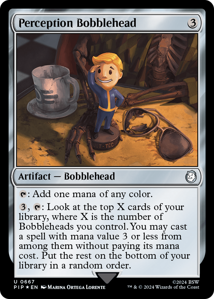 Perception Bobblehead (Surge Foil) [Fallout] | Exor Games Truro