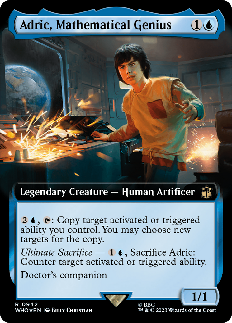 Adric, Mathematical Genius (Extended Art) (Surge Foil) [Doctor Who] | Exor Games Truro