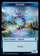 Illusion // Plant Double-Sided Token [Commander Legends Tokens] | Exor Games Truro