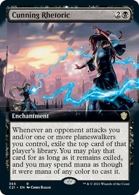 Cunning Rhetoric (Extended Art) [Commander 2021] | Exor Games Truro