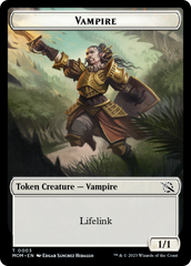 Warrior // Vampire Double-Sided Token [March of the Machine Tokens] | Exor Games Truro