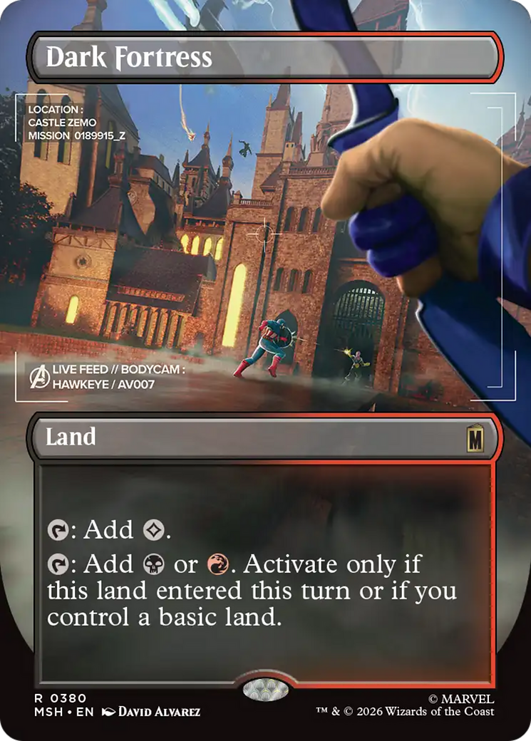 Dark Fortress (Borderless) [Marvel Super Heroes] | Exor Games Truro