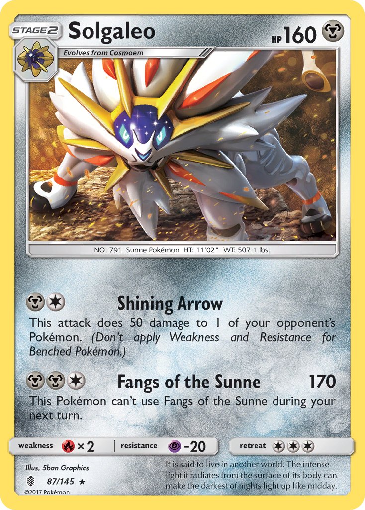 Solgaleo (87/145) (Theme Deck Exclusive) [Sun & Moon: Guardians Rising] | Exor Games Truro