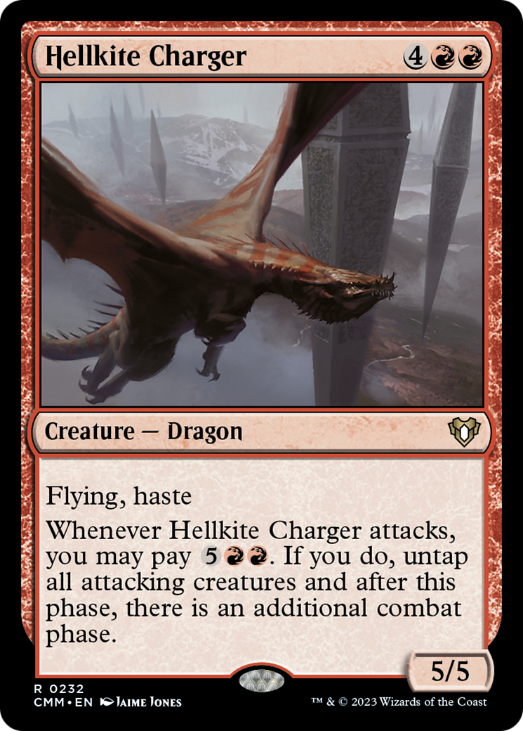 Hellkite Charger (Foil Etched) [Commander Masters] | Exor Games Truro