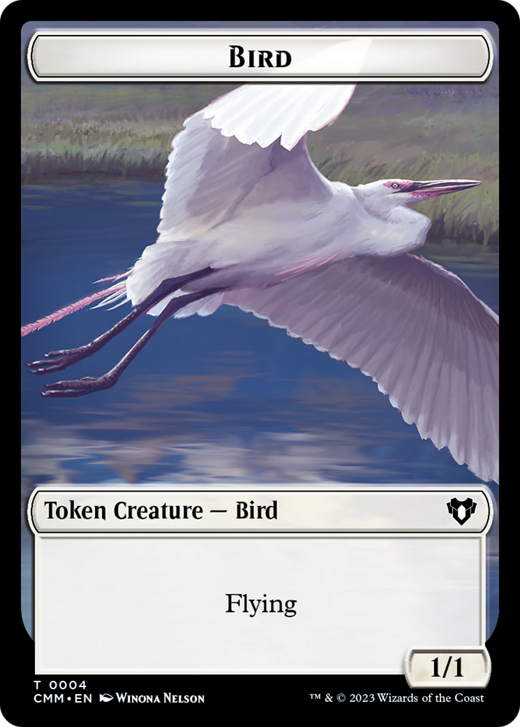 Bird Token [Commander Masters Tokens] | Exor Games Truro