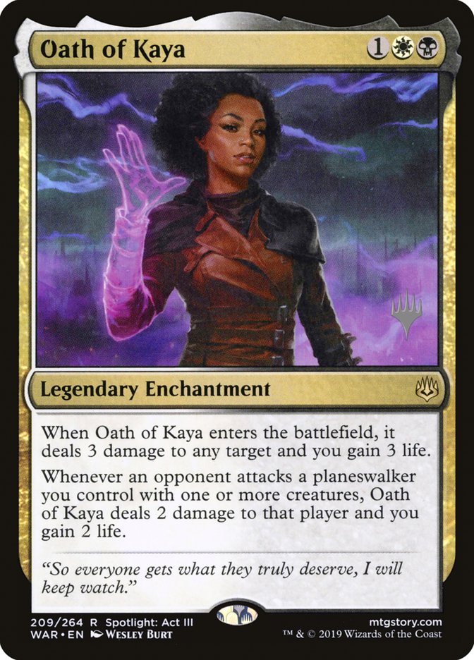 Oath of Kaya (Promo Pack) [War of the Spark Promos] | Exor Games Truro