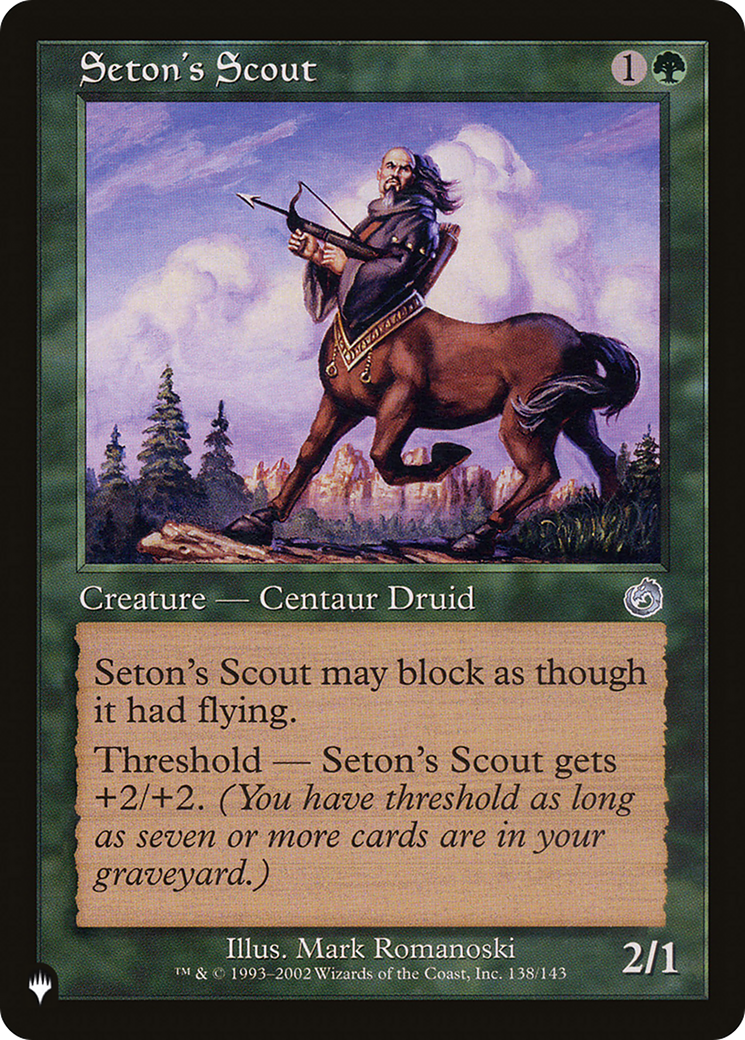 Seton's Scout [The List Reprints] | Exor Games Truro