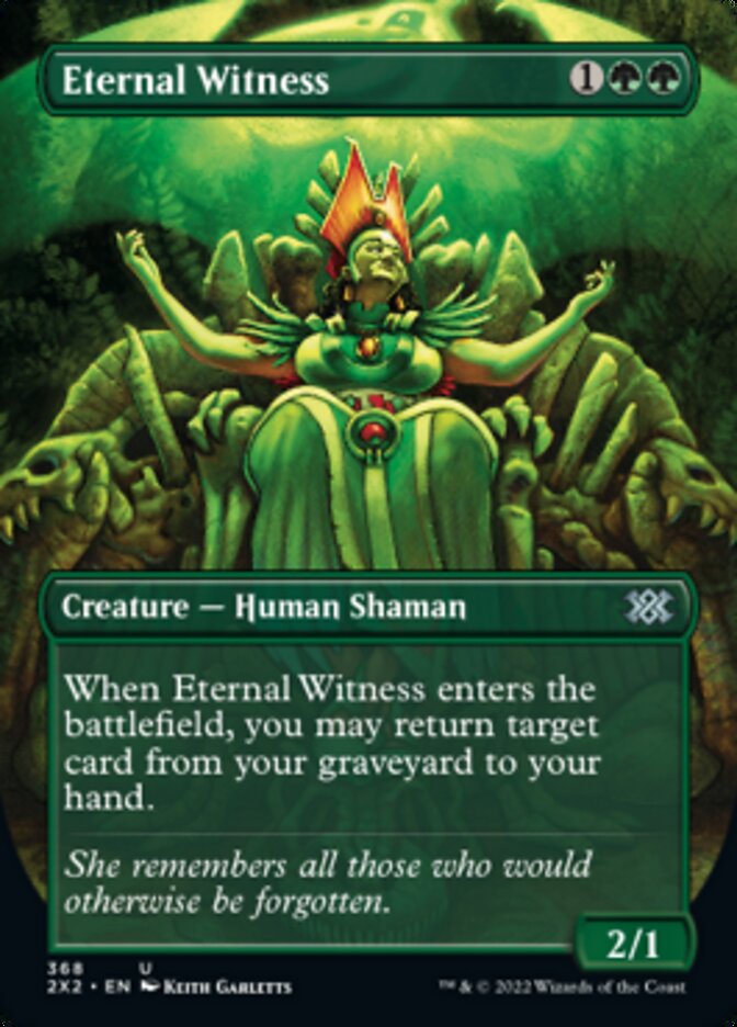 Eternal Witness (Borderless Alternate Art) [Double Masters 2022] | Exor Games Truro