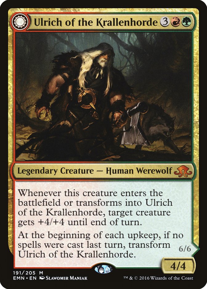 Ulrich of the Krallenhorde // Ulrich, Uncontested Alpha [Eldritch Moon] | Exor Games Truro