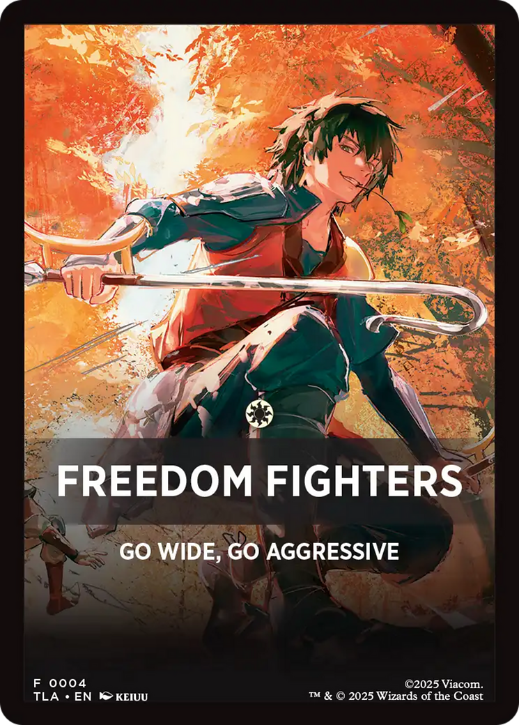 Freedom Fighters Theme Card [Avatar: The Last Airbender Tokens] | Exor Games Truro