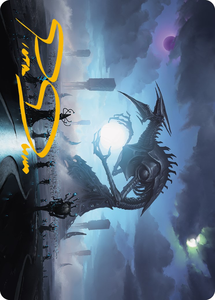 Blue Sun's Twilight Art Card (Gold-Stamped Signature) [Phyrexia: All Will Be One Art Series] | Exor Games Truro