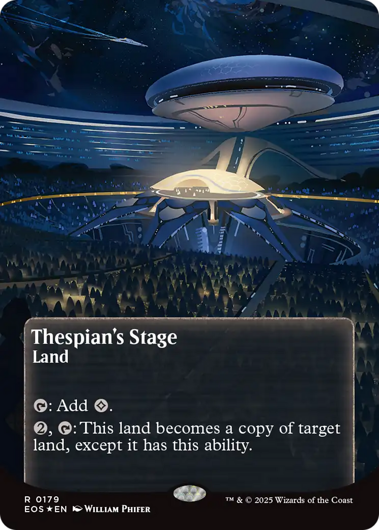 Thespian's Stage (0179) (Borderless) (Galaxy Foil) [Edge of Eternities: Stellar Sights] | Exor Games Truro