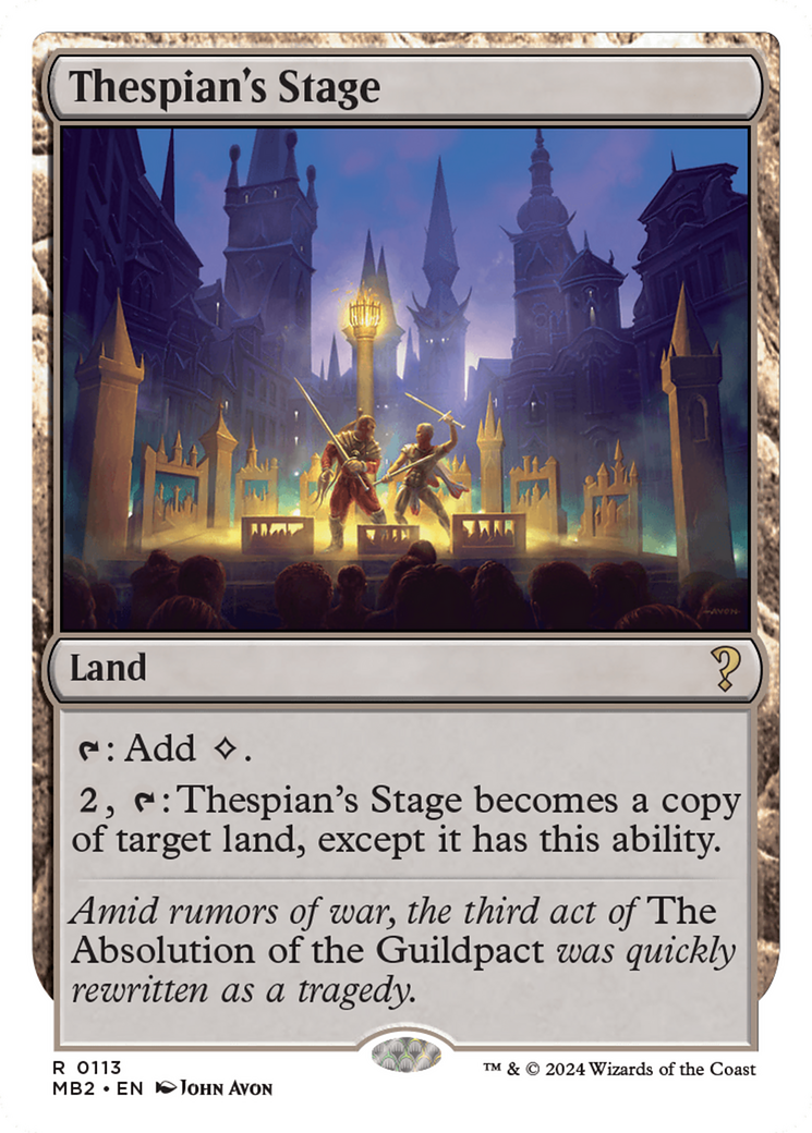 Thespian's Stage (White Border) [Mystery Booster 2] | Exor Games Truro
