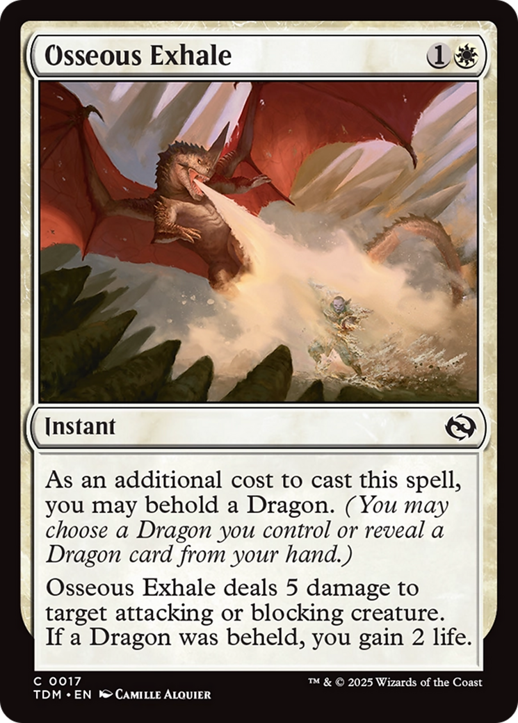 Osseous Exhale [Tarkir: Dragonstorm] | Exor Games Truro