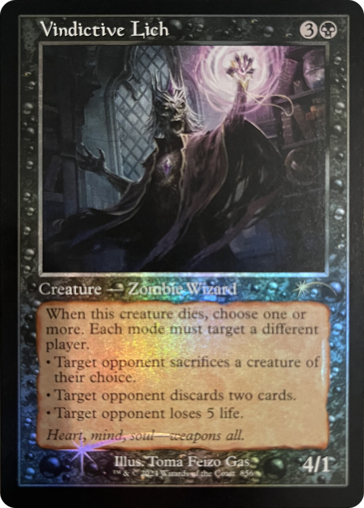 Vindictive Lich (Retro Frame) [Secret Lair Drop Series] | Exor Games Truro
