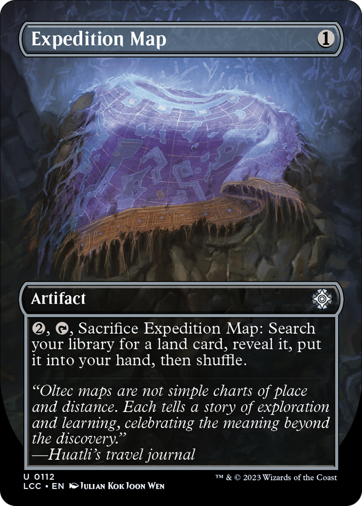Expedition Map (Borderless) [The Lost Caverns of Ixalan Commander] | Exor Games Truro