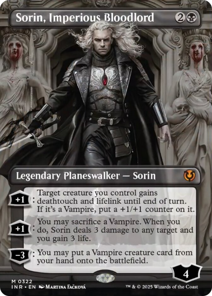 Sorin, Imperious Bloodlord (Borderless) [Innistrad Remastered] | Exor Games Truro