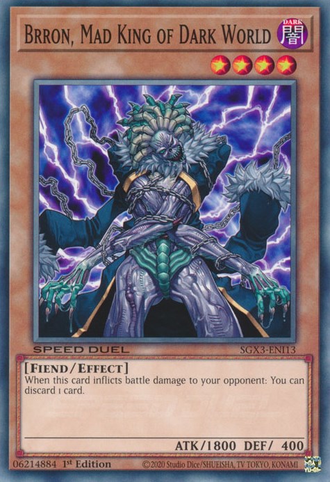 Brron, Mad King of Dark World [SGX3-ENI13] Common | Exor Games Truro