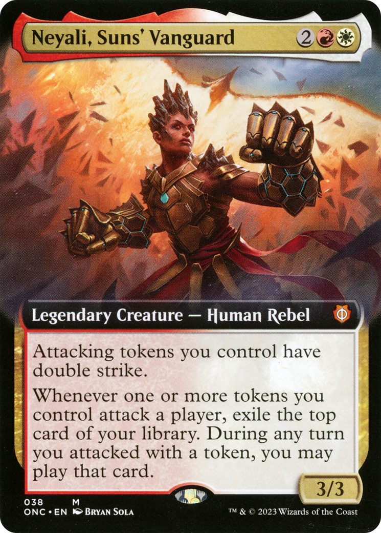 Neyali, Suns' Vanguard (Extended Art) [Phyrexia: All Will Be One Commander] | Exor Games Truro